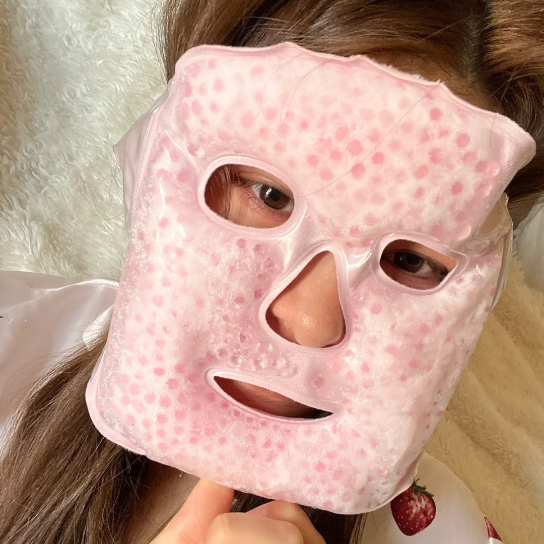Koeling Masker Tegen Hoofdpijn, Stress, Wallen en Meer..