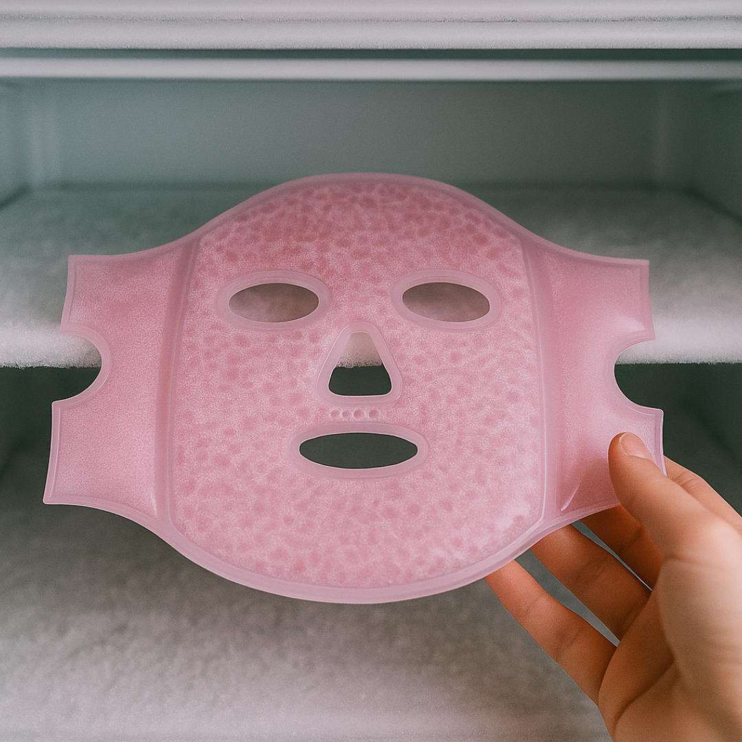 Koeling Masker Tegen Hoofdpijn, Stress, Wallen en Meer..